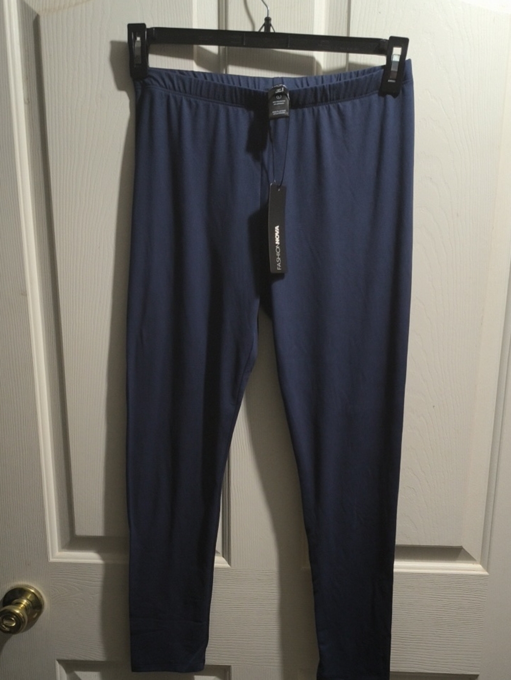 Fashion Nova Navy Blue High-Rise Leggings